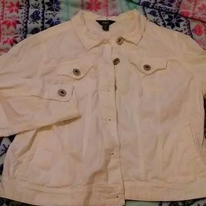 White button up jacket